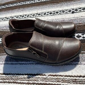 Clarks Shoes | Brown Faux Leather